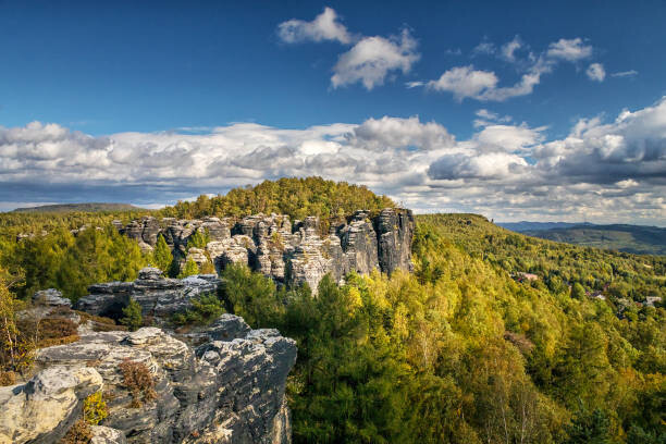 Plakát Landscape with rocks in Sandstone Mountains