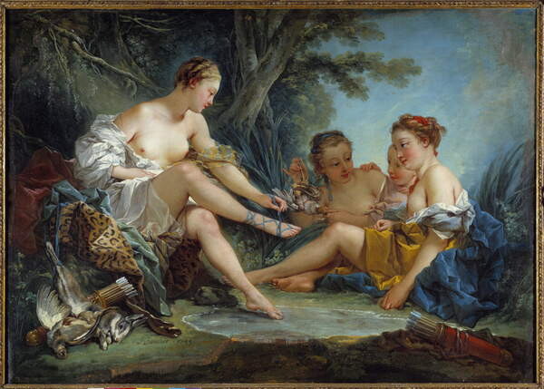 Plakát Le retour de la chasse de Diane