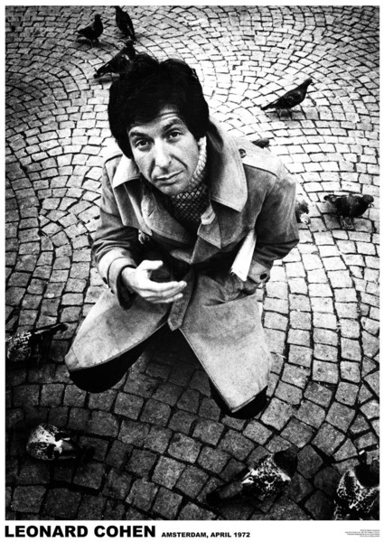 Plakat Leonard Cohen - Amsterdam 1972
