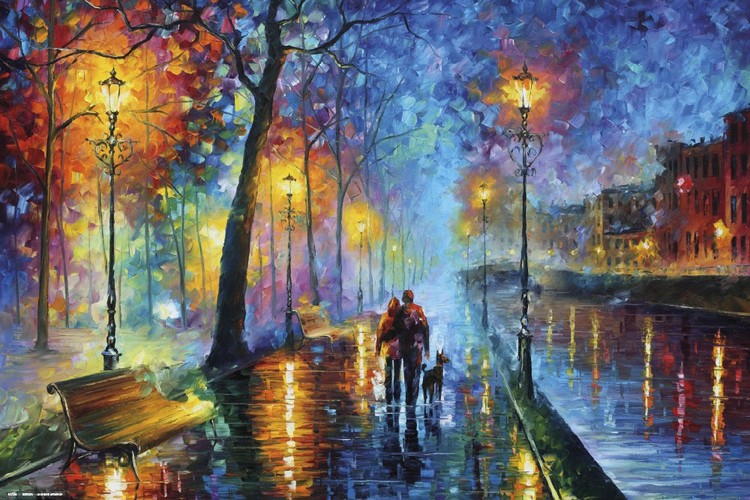 Plakát Leonid Afremov - Romantic Couple