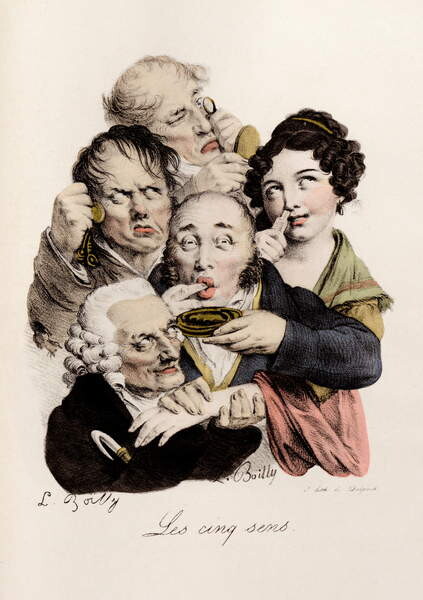 Plakát Les cinq Sens Engraving by Louis-Leopold Boilly