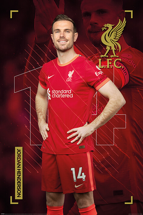 Plakát Liverpool FC - Jordan Henderson