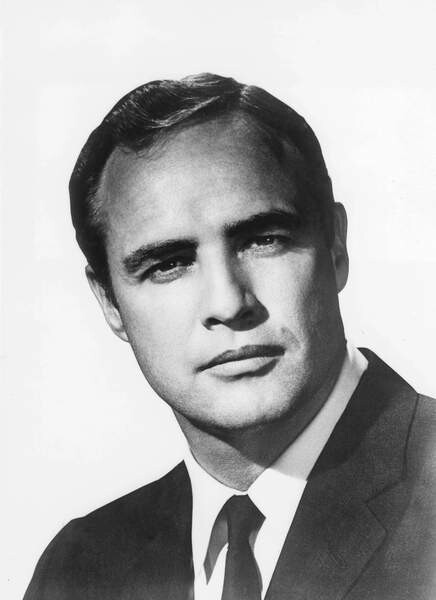 Plakát Londres, 20/04/1966. Portrait de l'acteur americain Marlon Brando.