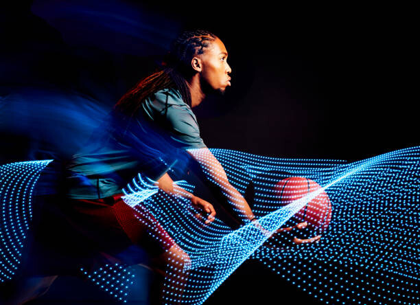 Plakát Man moves with basket ball