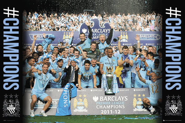 Plakat, Obraz Manchester City - premiership winners 11/12 | Kup na ...