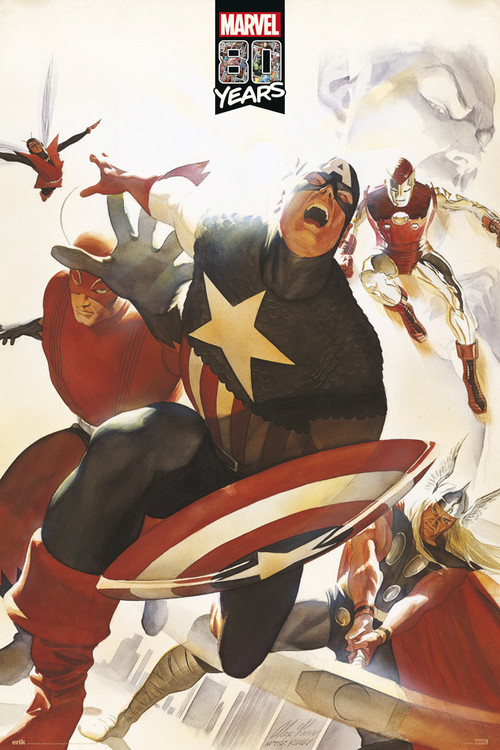 Plakát Marvel - 80 Years Avengers