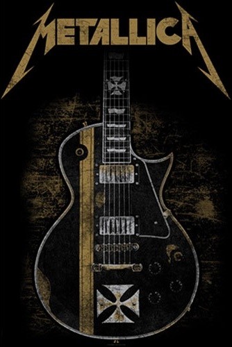 Textilní plakát Metallica – Hetfield Guitar