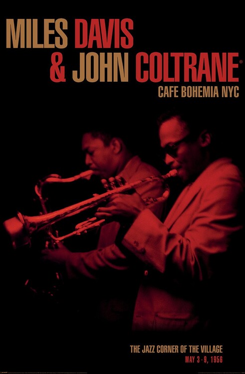 Plakát Miles Davis and John Coltrane - Cafe Bohemia