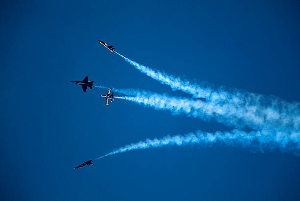 Plakát Military aircraft in airshow