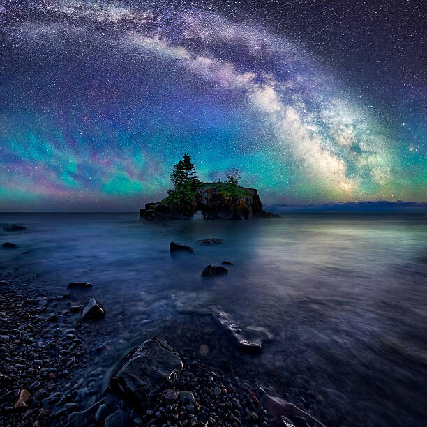 Plakát Milky Way Over Hollow Rock