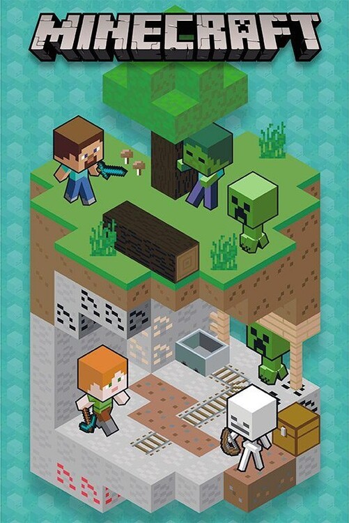Plakát Minecraft - Into the Mine