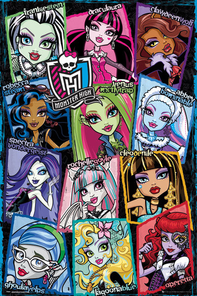 Plakat Obraz Monster High Grid Kup Na Posters Pl