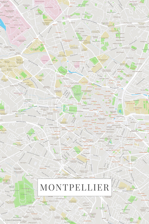 Plakát Montpellier color