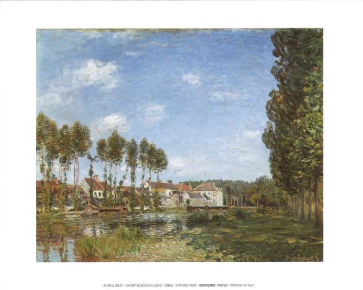 Reprodukcja Moret, Banks of the Loing