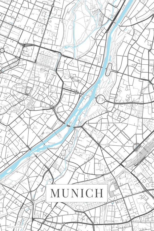 Plakát Munich white