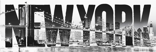 Plakát New York - typeface
