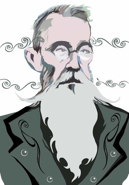 Plakát Nikolai Rimsky-Korsakov Russian composer
