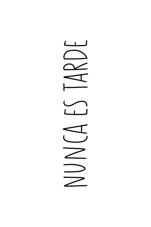 Plakát Nunca es tarde