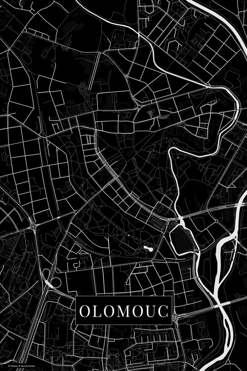 Plakát Olomouc black