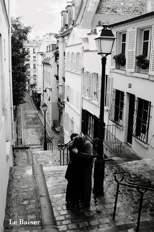 Plakat Paryz - le baiser