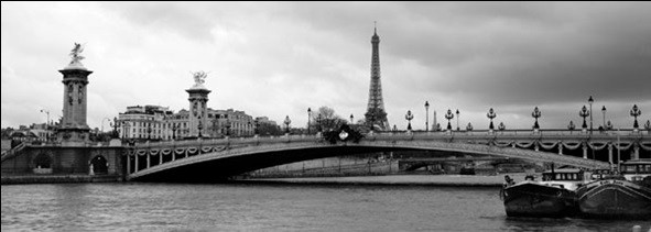 Reprodukcja Paryz - Pont Alexandre-III and Eiffel tower