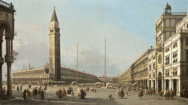 Plakát Piazza San Marco Looking South and West, 1763