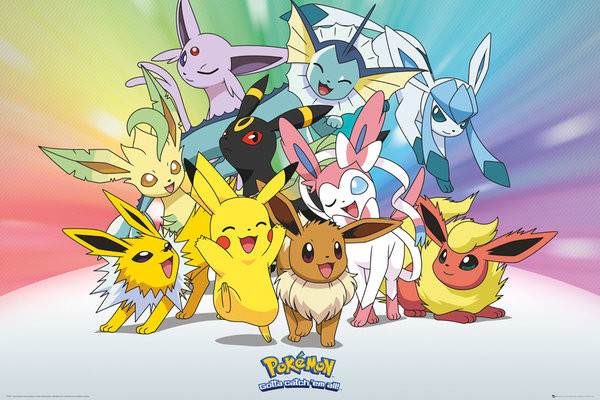 Plakat Pokemon - Eevee