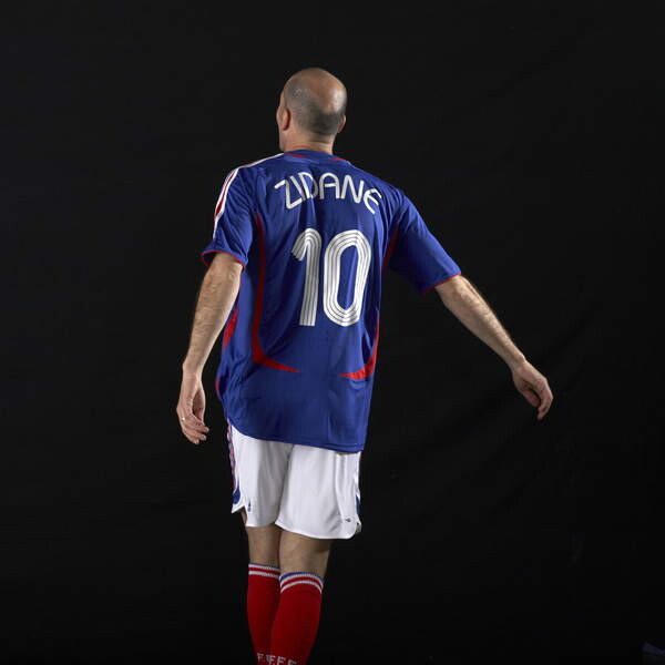 Plakát Portrait of Zinedine Zidane, 1972