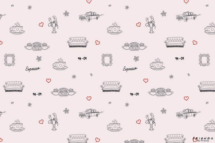 Plakát Přátelé - Caffe symbols