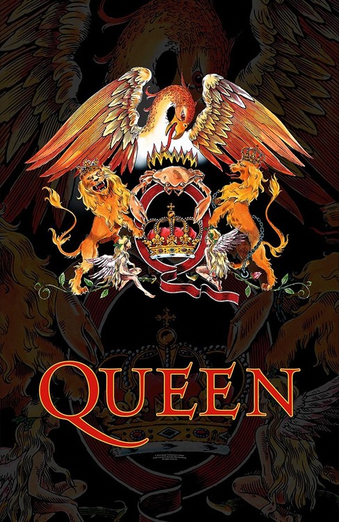 Textilní plakát Queen - Crest