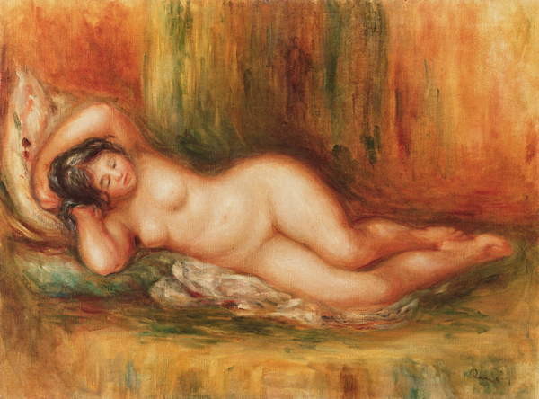 Plakát Reclining bather