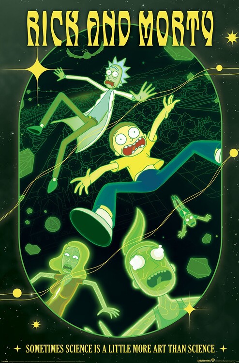 Plakát Rick and Morty - Rave Rickrival