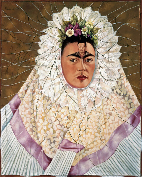 Plakát Self-portrait as Tehuana or Diego on my mind, 1943
