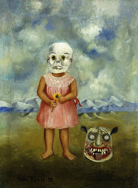 Plakát She Plays Alone or Girl with Death Mask, 1938