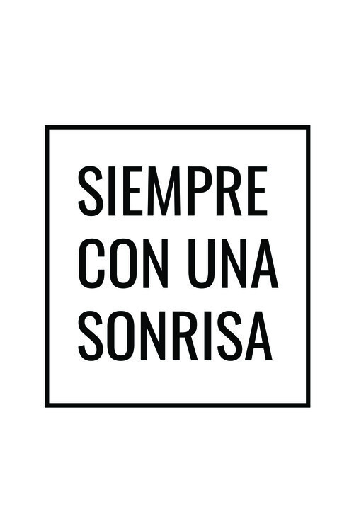 Plakát Siempre con una sonrisa