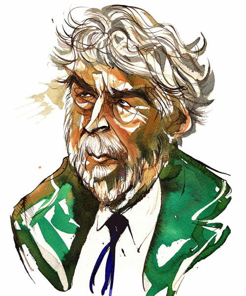 Plakát Sir Harrison Birtwistle - colour caricature