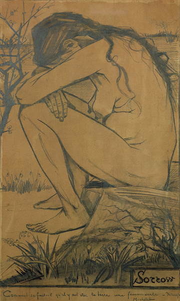 Plakát Sorrow, 1882