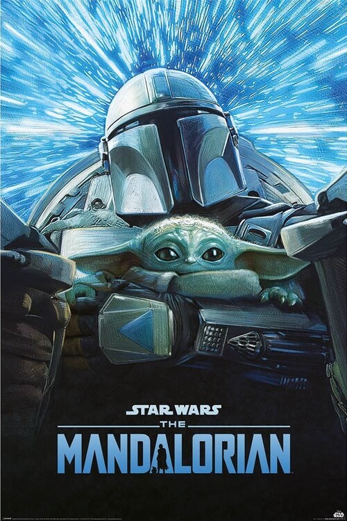 Plakát Star Wars: The Mandalorian S3 - Lightspeed