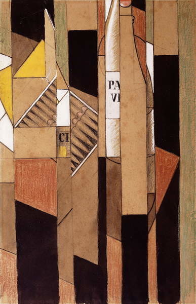 Plakát Still-life with Bottle and Cigars