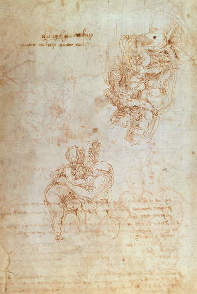 Plakát Studies of Madonna and Child