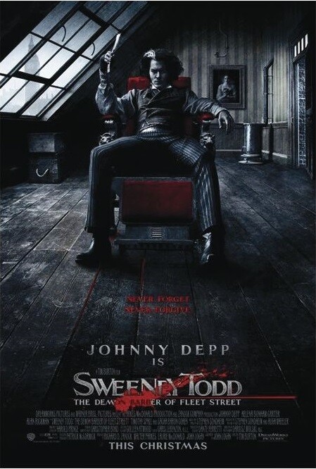 Plakát Sweeney Todd: Ďábelský holič z Fleet Street
