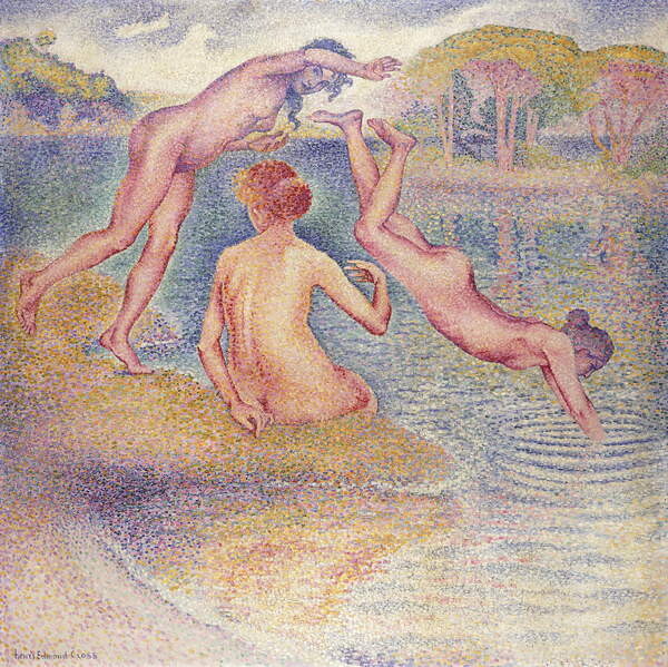 Plakát The Bathers (The Joyful bathing); Les Baigneuses (La Joyeuse baignade), 1899-1902