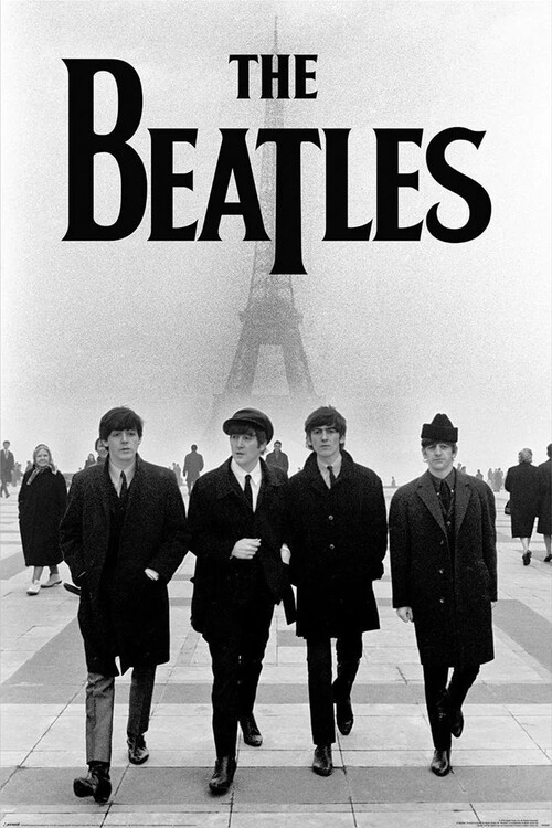 Plakat The Beatles - Eiffel Tower