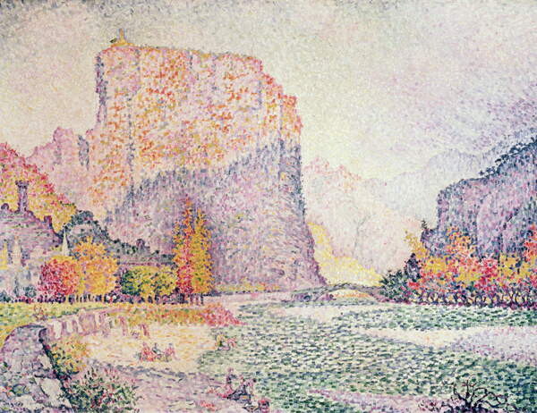 Plakát The Cliffs at Castellane, 1902