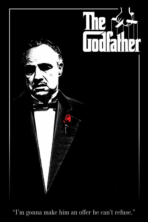 Plakat THE GODFATHER - red rose