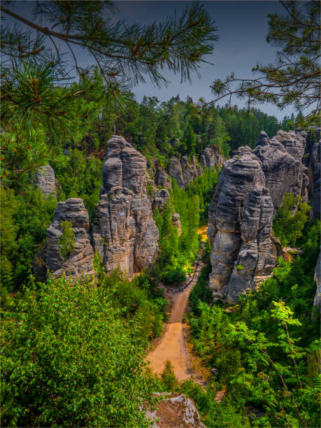 Plakát The mountain area and the Prachov