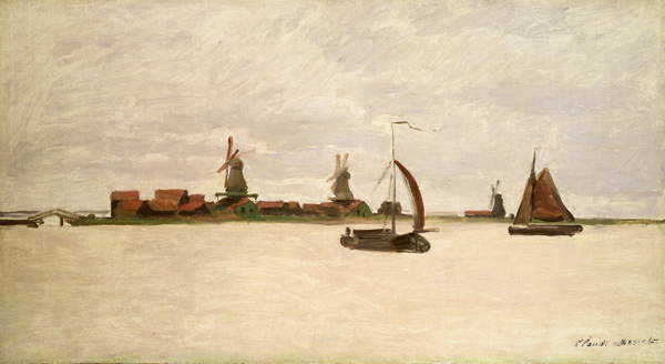 Plakát The Outer Harbour at Zaandam, 1871