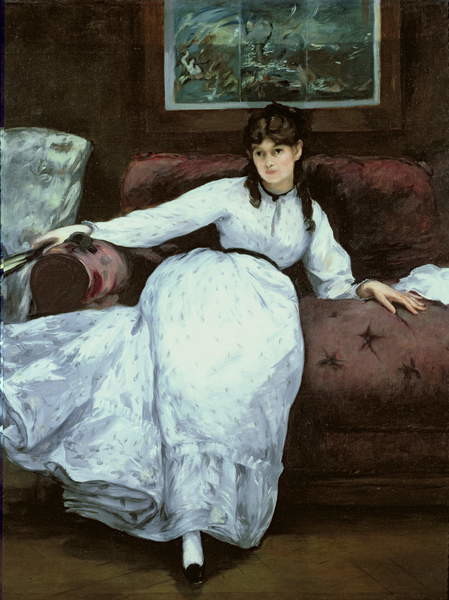 Plakát The Rest, portrait of Berthe Morisot , 1870