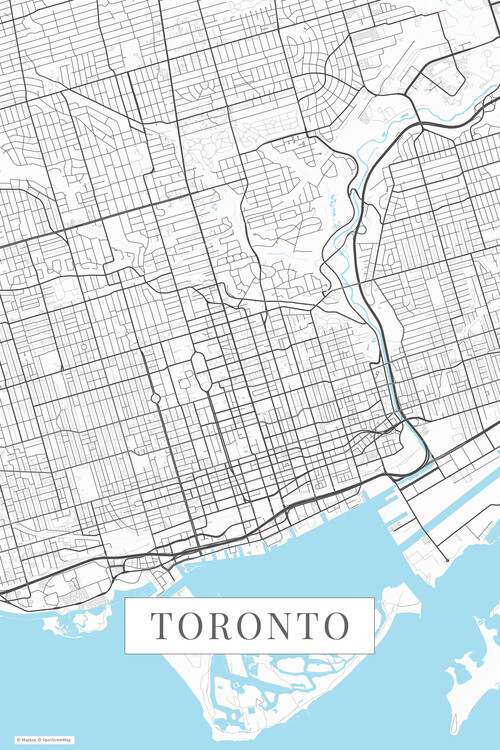 Plakát Toronto white