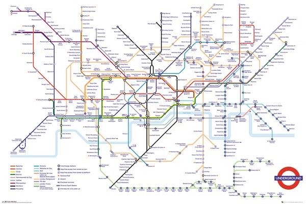 Plakát Transport For London - Underground Map